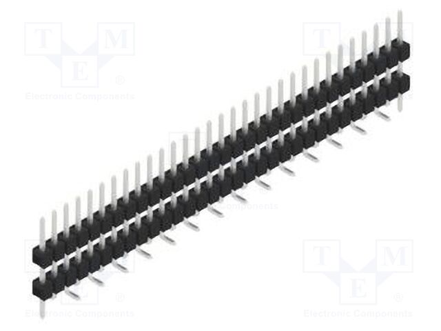 Connector: pin strips; pin header; male; PIN: 31; 2.54mm; SMT; 1x31