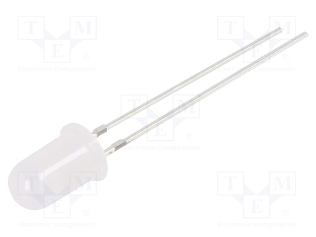 LED; 5mm; blue; 220÷330mcd; 60°; Front: convex; 2.8÷3.4V; -30÷85°C