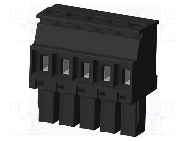 Connector: pluggable terminal block; plug; female; angled 90°