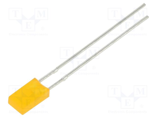 LED; amber; 2x4mm; 6mcd; 120°; 20mA; 2VDC