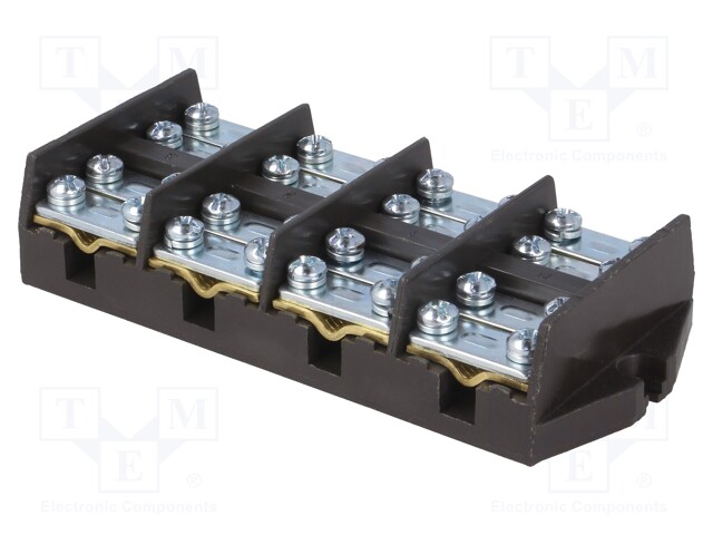Terminal block; screw terminal; ways: 4; 35mm2; terminals: 8; 400V