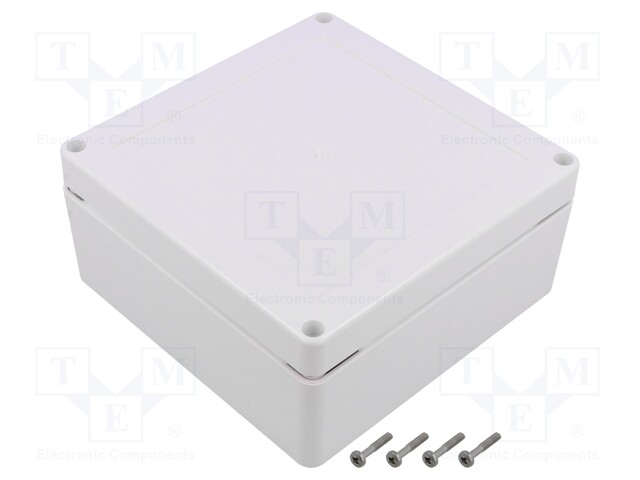 Enclosure: multipurpose; X: 135mm; Y: 135mm; Z: 60mm; ZP; ASA; white