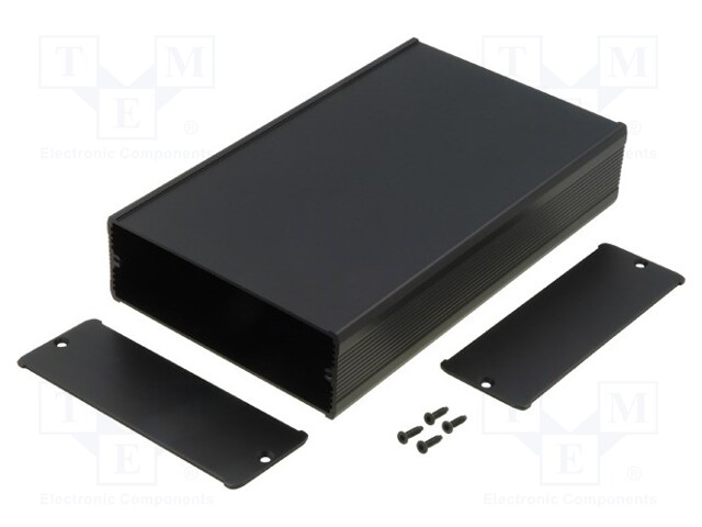 Enclosure: with panel; TUF; X: 120mm; Y: 200mm; Z: 42mm; aluminium