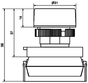 Switch position indicator; 22mm; NEF22; -15÷30°C; Ø22.5mm; IP66