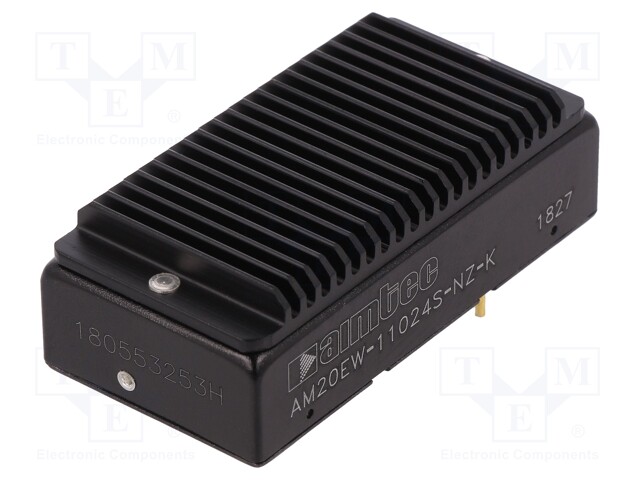 Converter: DC/DC; 20W; Uin: 40÷160V; 24VDC; Iout: 833mA; 2"x1"; 36g