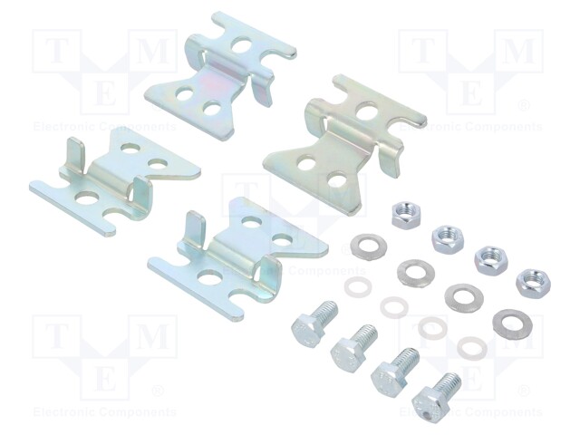 Wall-mounted holder; steel sheet; Plating: zinc