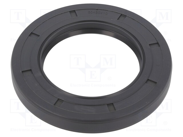 Oil seal; Thk: 10mm; Shaft dia: 50mm; Øhole: 80mm