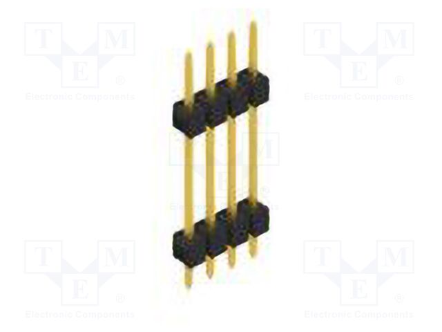 Connector: pin strips; pin header; male; PIN: 4; 2.54mm; THT; 1x4