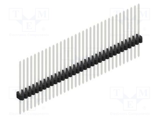 Connector: pin strips; pin header; male; PIN: 33; 1.27mm; THT; 1x33