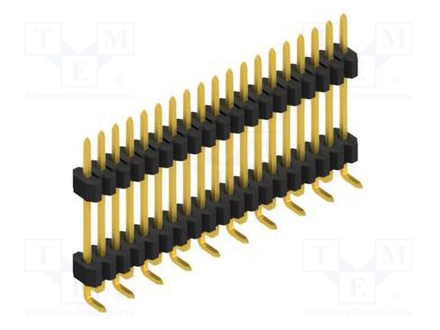 Connector: pin strips; pin header; male; PIN: 19; 1.27mm; SMT; 1x19