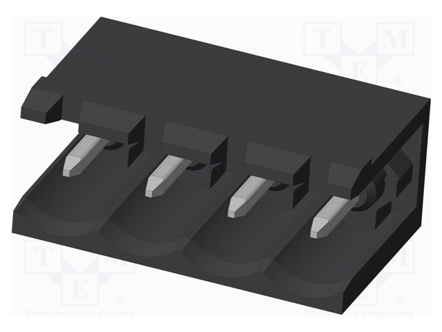 Connector: pluggable terminal block; socket; male; on PCBs