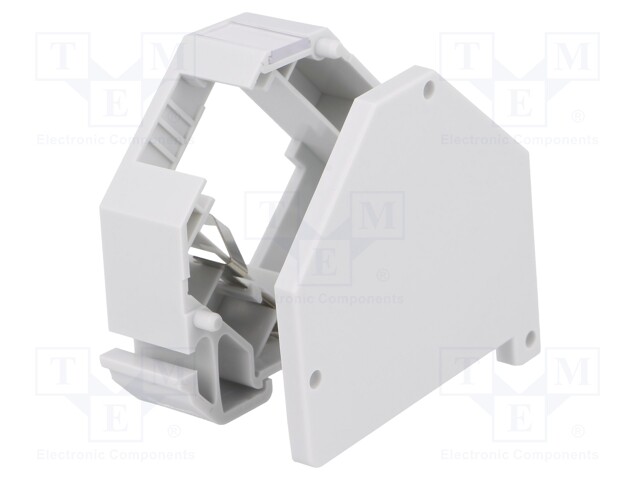 RJ45 plug boot; Keystone; Colour: grey; DIN rail; Rail: TS35