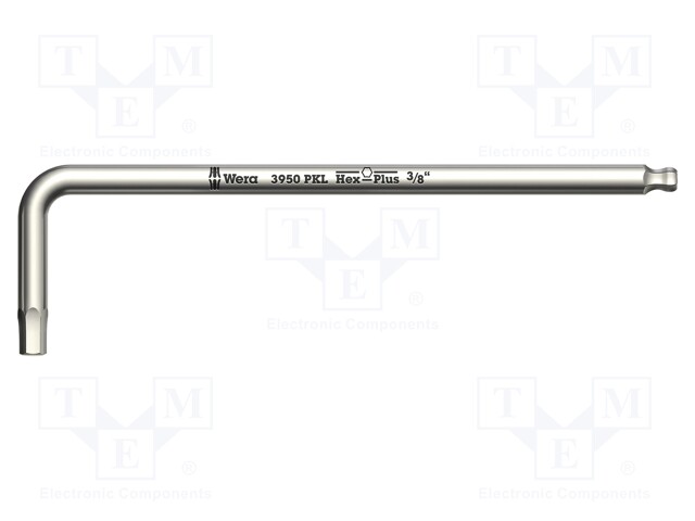 Wrench; inch,Hex-Plus hexagon keys,spherical; HEX 1/4"