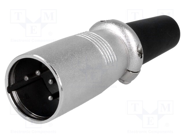 Plug; XLR; male; PIN: 4; straight; for cable