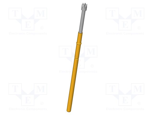 Test needle; Operational spring compression: 8mm; 5A; Ø: 2mm; 0.8N