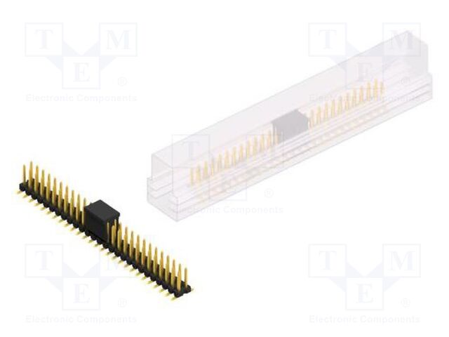 Connector: pin strips; pin header; male; PIN: 54; 2.54mm; SMT; 2x27