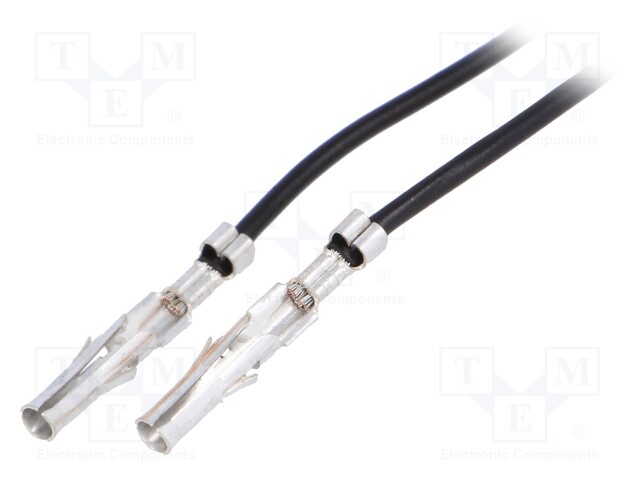 Contact; female; 18AWG; Standard .093"; tinned; Len: 0.3m