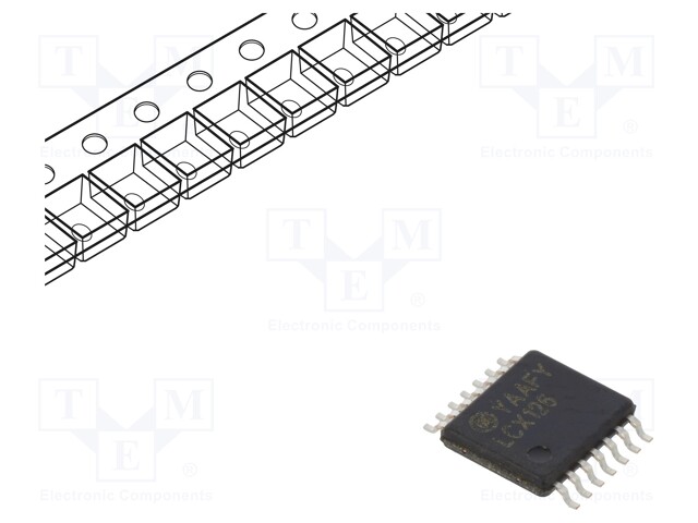 IC: digital; buffer; Channels: 4; IN: 1; SMD; TSSOP14; Series: LCX