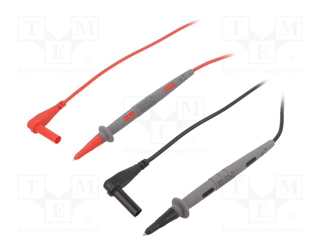 Test acces: kit; 4mm angled banana plug-test probe; black,red
