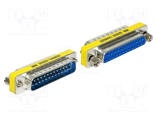 Adapter; D-Sub 25pin socket,D-Sub 25pin plug