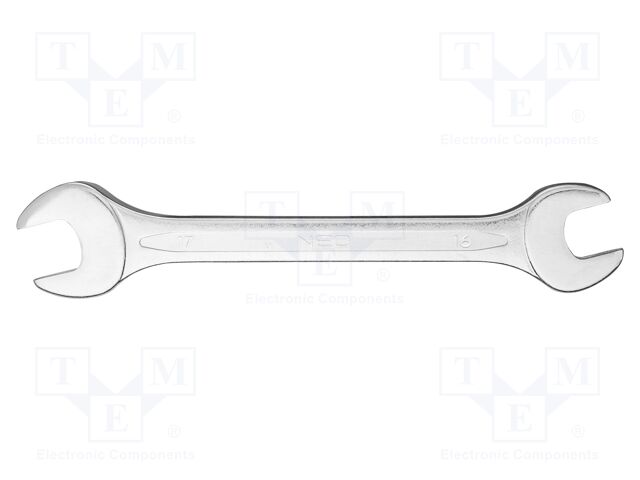 Wrench; spanner; 16mm,17mm; double-sided