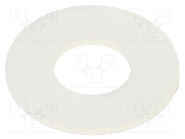 Washer; round; D=16mm; h=0.7mm; polyamide; natural