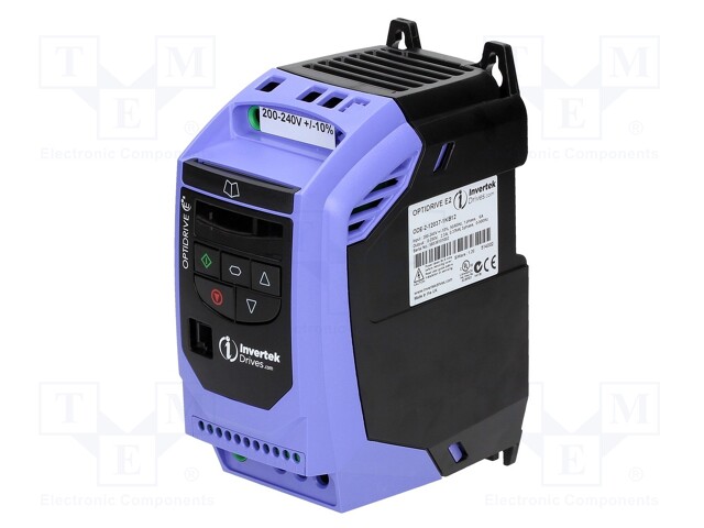 Inverter; Max motor power: 0.37kW; Usup: 200÷240VAC; 0÷500Hz; IN: 4
