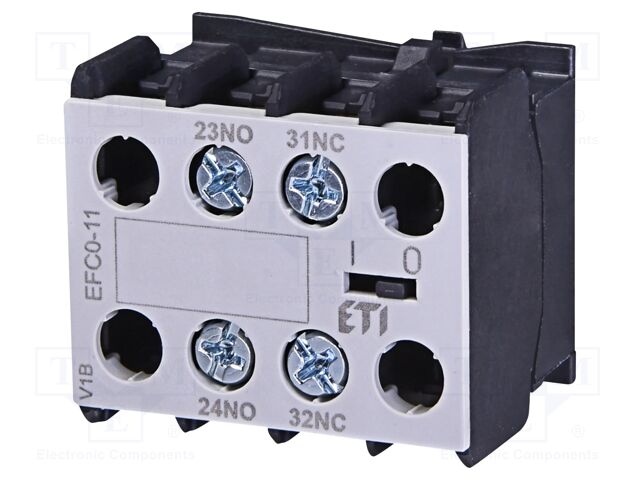 Auxiliary contacts; Series: CECO.3P; Leads: screw; Mounting: front