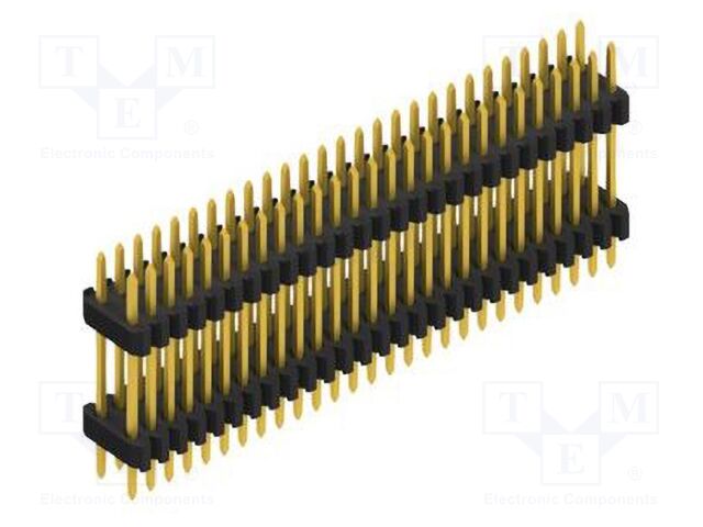 Connector: pin strips; pin header; male; PIN: 54; 1.27mm; THT; 2x27