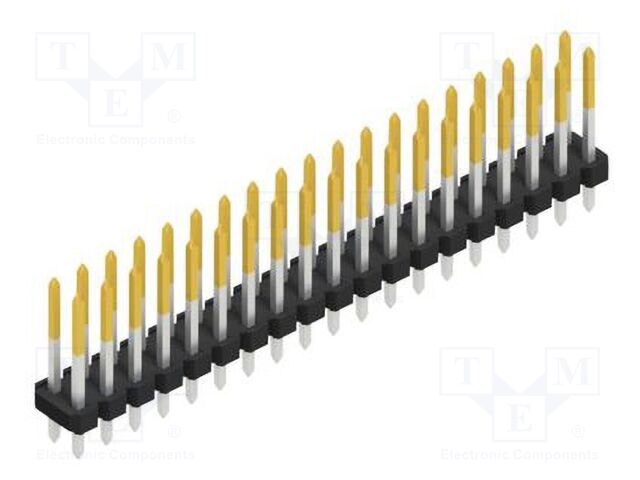Connector: pin strips; pin header; male; PIN: 38; 2.54mm; THT; 2x19