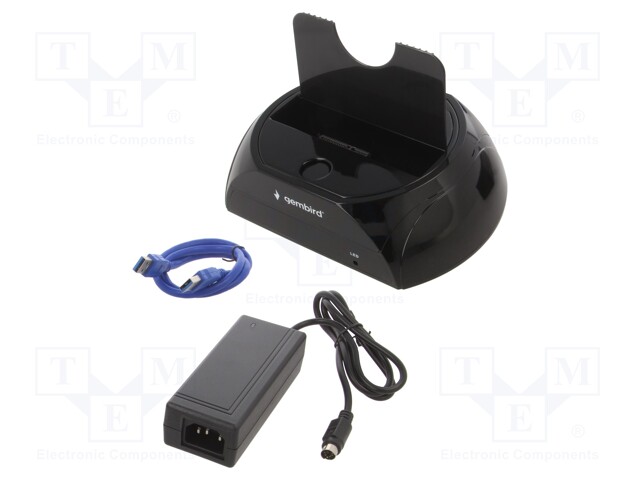 Device: docking station; USB 3.0; black
