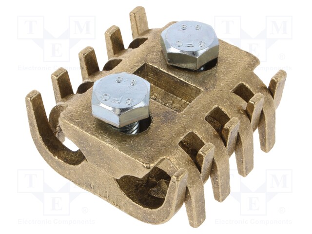 Brass; 150÷300mm2; none; screw terminal; for cable; straight