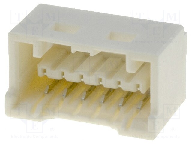 Socket; wire-board; male; CLIK-Mate; 1.5mm; PIN: 6; THT; PCB snap; 2A
