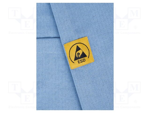 Coat; ESD; XXXXL; cotton,polyester,conductive fibers; 115g/m2