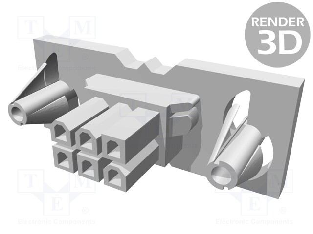 Plug; wire-board; female; Mini-Fit BMI; PIN: 6