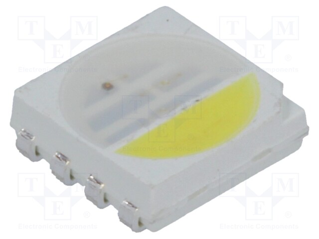 LED; SMD; PLCC8; RGBW; 5x5x1.6mm; 140°; 20mA; Variant: quadcolour
