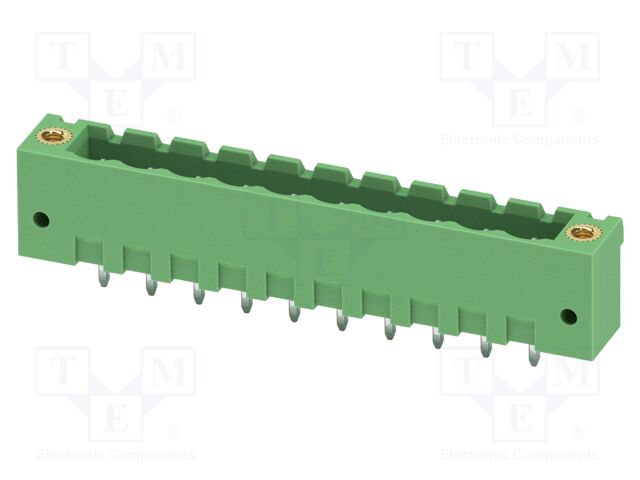 PCB headers, nominal cross section: 2.5 mm?, color: green, n