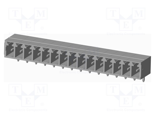 Connector: pluggable terminal block; socket; male; on PCBs
