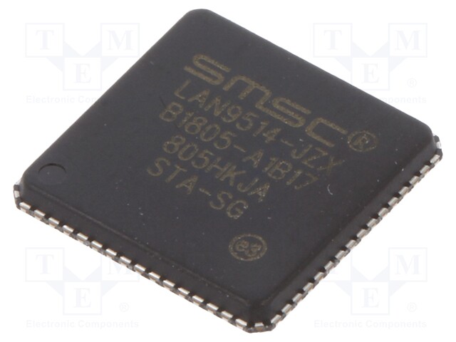 IC: Ethernet controller; 10/100Base-T; Ethernet,USB x4; QFN64