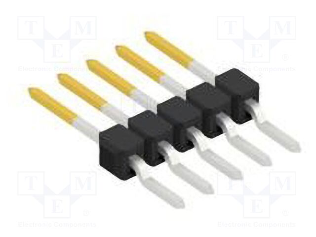 Connector: pin strips; pin header; male; PIN: 5; 2.54mm; SMT; 1x5