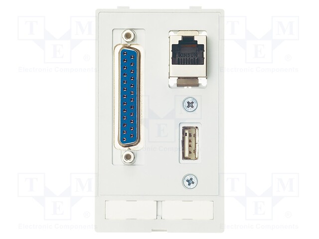 "Data module (USB; RJ45; SUB-D25,f-m)"