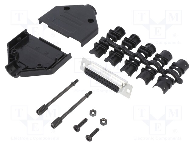 D-Sub; PIN: 25; female; unshielded; straight; soldering; for cable