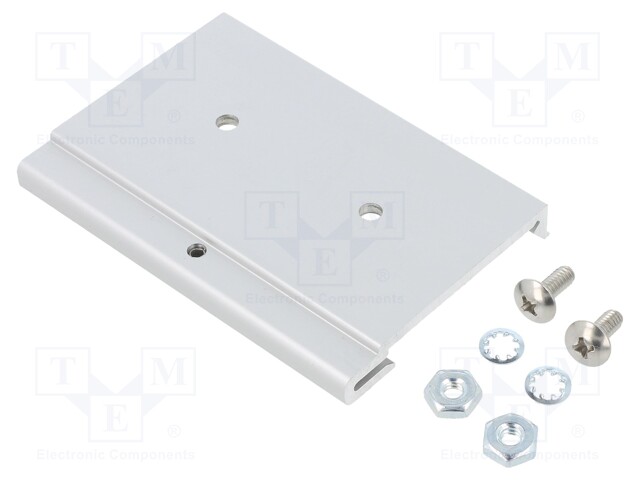 DIN rail mounting bracket; Mat: aluminium; 75mm; Rail: TS35