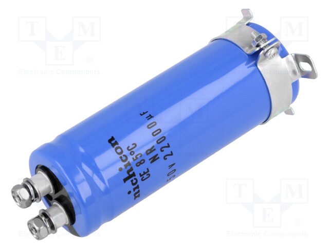 Capacitor: electrolytic; 22000uF; 50VDC; Ø35x103mm; ±20%; 5000h