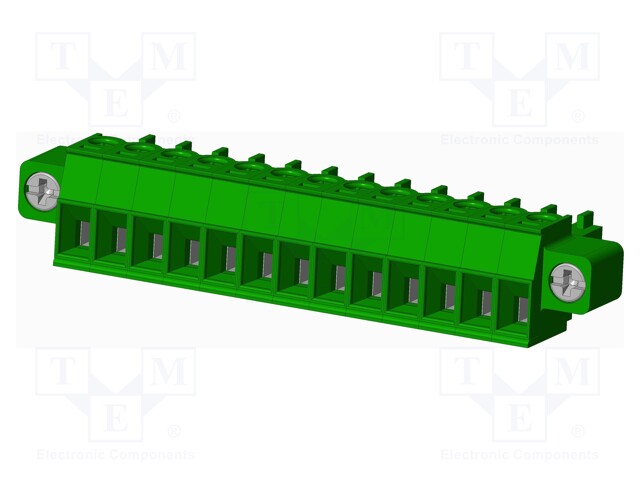 Connector: pluggable terminal block; plug; female; straight; 10A