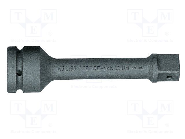 Extension; socket spanner,impact; square; 1"; steel; 208mm