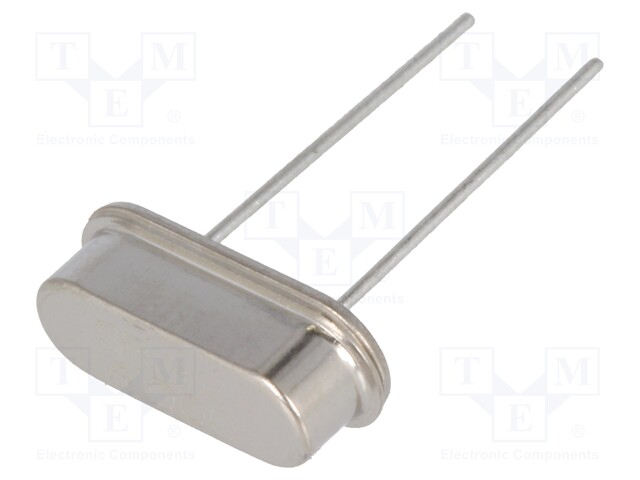 Resonator: quartz; 4MHz; ±30ppm; 20pF; THT; HC49-S; 11.05x3.5x4.7mm