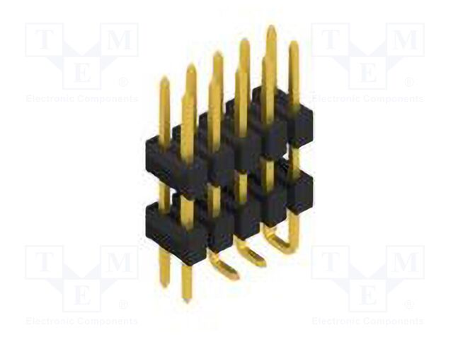 Connector: pin strips; pin header; male; PIN: 10; 2.54mm; SMT; 2x5