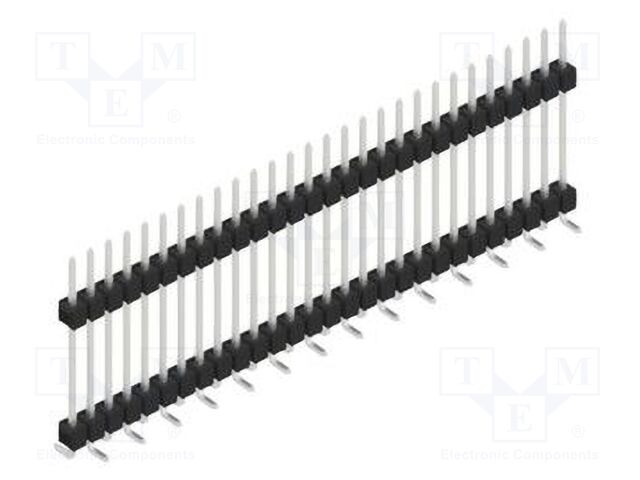 Connector: pin strips; pin header; male; PIN: 28; 2.54mm; SMT; 1x28