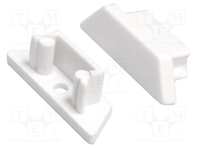 Cap for LED profiles; white; ABS; Application: ARC12